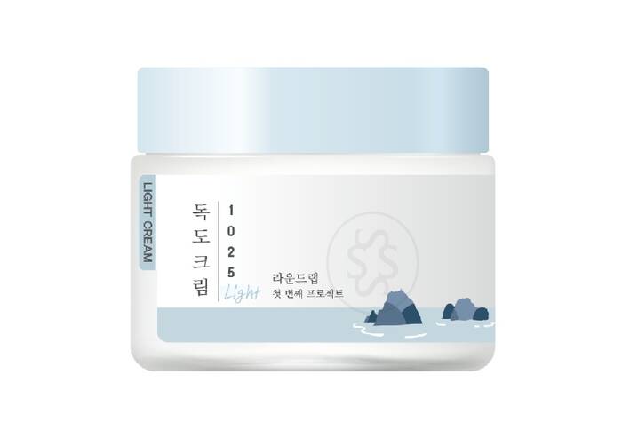 Легкий увлажняющий крем с морской водой ROUND LAB 1025 Dokdo Light Cream 80 мл