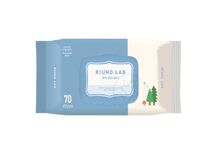 Детские очищающие салфетки ROUND LAB Baby Mild Wet Wipes 70 шт
