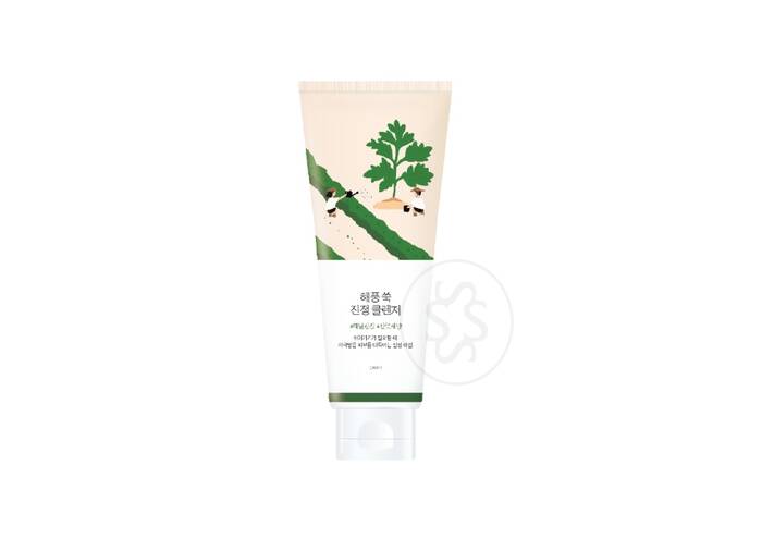 Успокаивающая очищающая пенка с морской полынью ROUND LAB Mugwort Calming Cleanser 150 мл