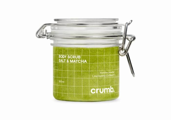 Солевой скраб для тела CRUMB с пудрой Matcha и экстрактом ламинарии 200 мл