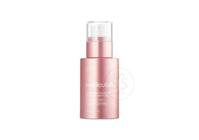 Регенерирующая сыворотка с полинуклеотидами, экзосомами и спикулами MEDICUBE PDNR Pink Collagen Exosome Shot 7500 30 мл