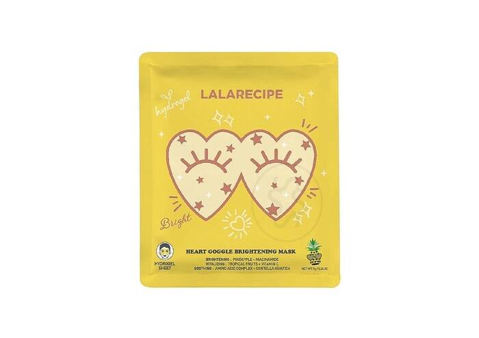 Осветляющая гидрогелевая маска для кожи вокруг глаз LALARECIPE Heart Goggle Brightening Mask 7 г