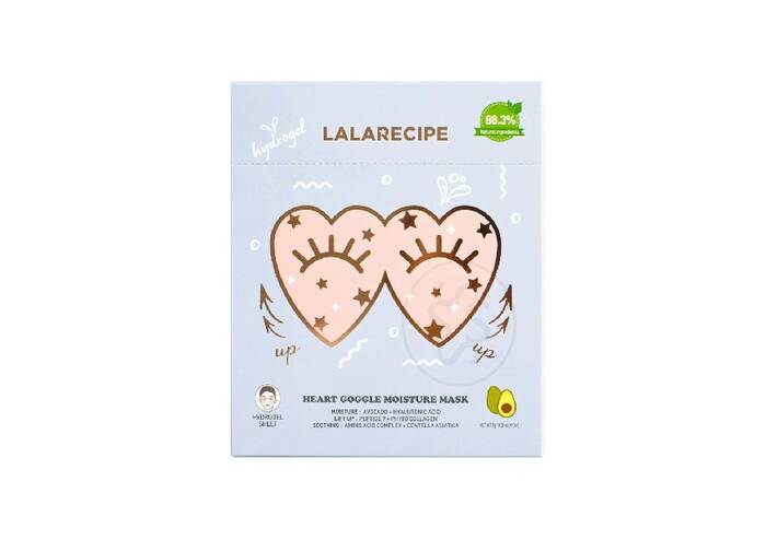 Зволожувальна гідрогелева маска для шкіри навколо очей LALARECIPE Heart Goggle Moisture Mask 7 г