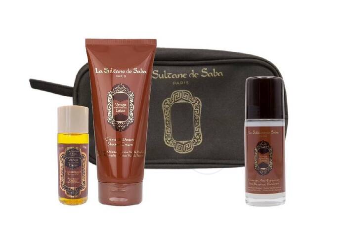 Набір засобів з ароматом амбри, ванілі та пачулі LA SULTANE DE SABA Ayurvedique №3