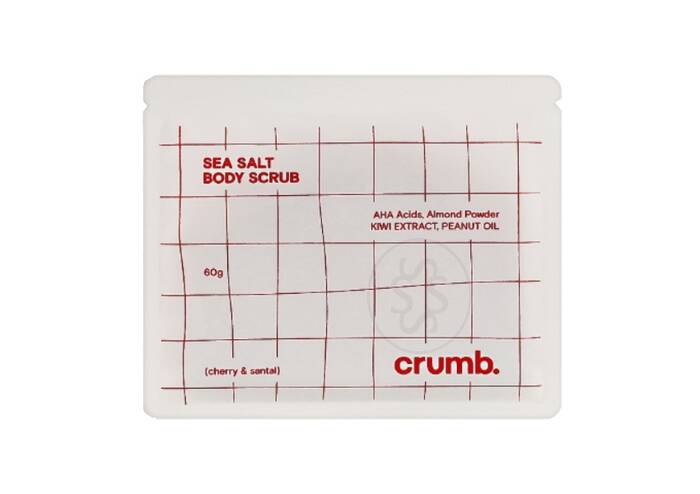 Сольовий скраб для тіла з AHA-кислотами CRUMB Cherry & Santal 1 саше х 60 г