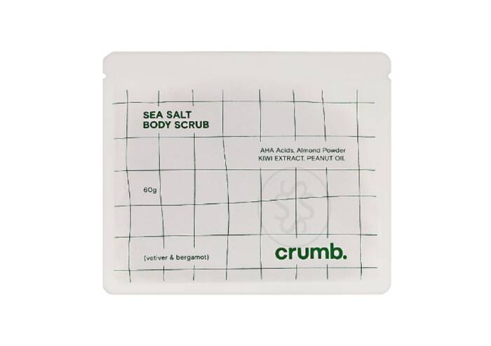 Солевой скраб для тела с AHA-кислотами CRUMB Vetiver & Bergamot 1 саше х 60 г