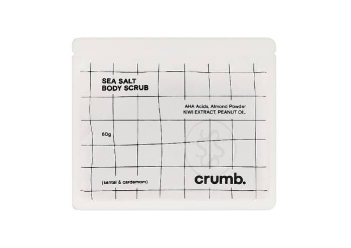 Солевой скраб для тела с AHA-кислотами CRUMB Santal & Cardamon 1 саше х 60 г