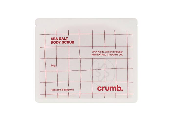 Солевой скраб для тела с AHA-кислотами CRUMB Tobacco & Papyrus 1 саше х 60 г