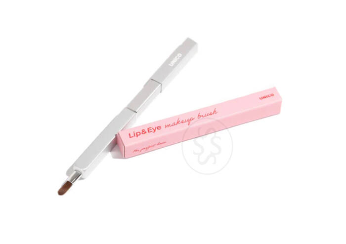 Пензлик-футляр для макіяжу губ та очей UNICO Brush Lip and Eye