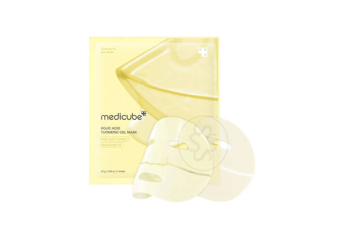 Освітлювальна гідрогелева маска з койєвою кислотою та куркумою MEDICUBE Kojic Acid Turmeric Brightening Gel Mask 1 шт