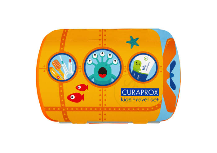 Дитячий дорожній набір CURAPROX Kids оранжевий