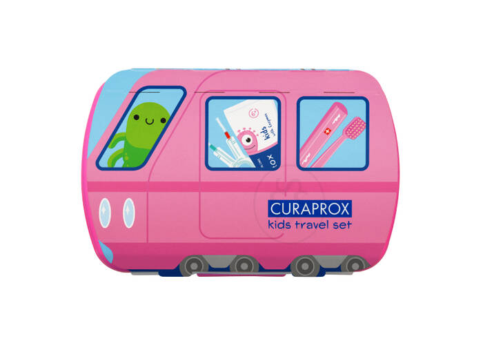 Дитячий дорожній набір CURAPROX Kids рожевий