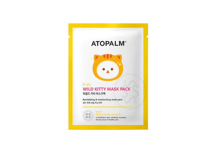 Маска тканинна розгладжуюча для дітей ATOPALM Wild Kitty Mask Pack Kids 15 г