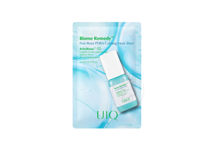Заспокійлива тканинна маска UIQ Biome Remedy Pore Reset PDRN Calming Mask Sheet 22 мл