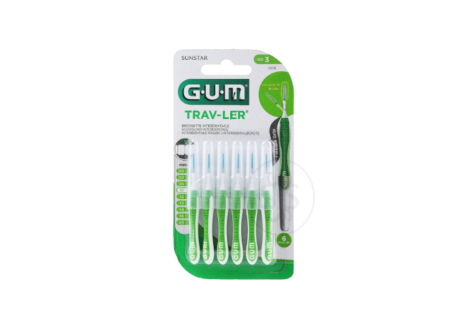 Oral−B D12013AE Купить Межзубная щетка GUM Trav-Ler 1.1 мм 6 шт | SISTERS