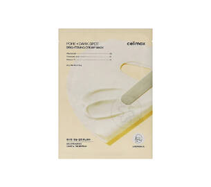 Тканевая кремовая маска для осветления тона кожи CELIMAX Pore + Dark Spot Brightening Cream Mask 20 мл