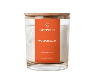 Парфумована свічка SISTERS Wooden Calm Оранжевий