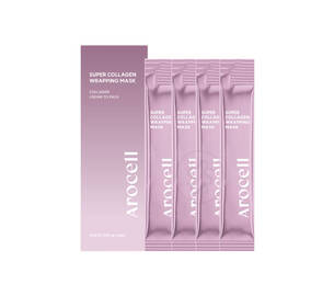 Маска-плівка з колагеном для зволоження та ліфтингу AROCELL Super Collagen Wrapping Mask 4шт*5г
