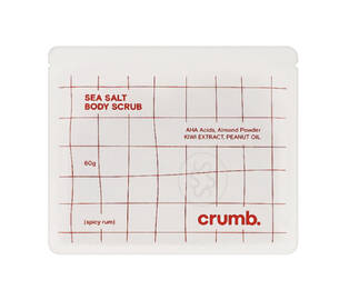 Сольовий скраб для тіла з AHA-кислотами CRUMB Spicy Rum 1 саше х 60 г