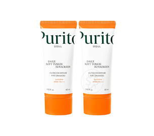 Набір сонцезахисних кремів з керамідами PURITO Daily Soft Touch Sunscreen SPF 50+ PA++++ 60 мл 2 шт