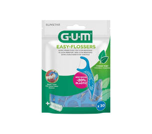 Зубна нитка з фторидом GUM Easy Flossers VIT-E 30 шт