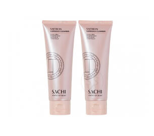 Набір для очищення шкіри обличчя з шафраном SACHI SKIN Saffron Luminous Cleanser 2 шт