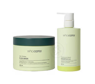 Акційний набір WHOCARES Plex Mask та Shampoo 2.0 Fundamental Repair