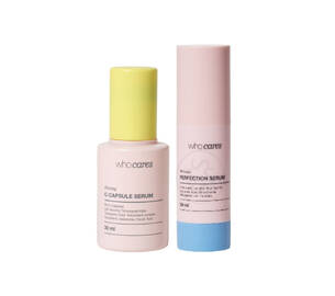Акційний набір WHOCARES Shining C-Capsule Serum + Moisture Perfection Serum