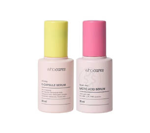 Акційний набір WHOCARES Shining C-Capsule Serum + Gentle Peel Lactic Acid Serum