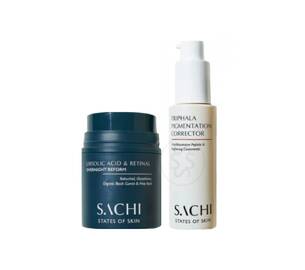 Акційний набір  SACHI SKIN Ursolic Acid & Retinal Serum + Triphala Pigmentation Corrector