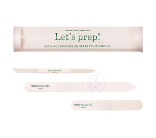 Набір аксесуарів для нігтів MANUCURIST Trio Glass Naip Preparation