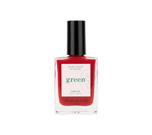 Лак для нігтів з помаранчево-червоним відтінком MANUCURIST Green™ Poppy Red 15 мл