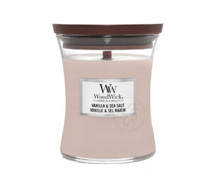 Ароматична свічка з ароматом ванілі та нотами морської солі WOODWICK Vanilla & Sea Salt 275 г