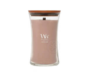 Ароматична свічка з какао та копченим кашеміром Woodwick Patchouli Crème 609 г