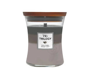 Ароматическая свеча с трехслойным ароматом Woodwick Trilogy Cosy Cabin 275 g