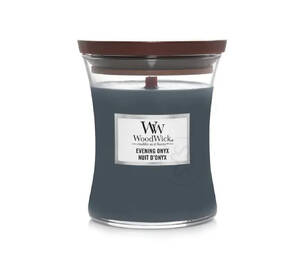 Ароматическая свеча с ароматом черной орхидеи и сандалового дерева Woodwick Evening Onyx 275 g