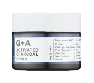 Маска для обличчя з вугіллям Q+A Activated Charcoal Face Mask 50 г
