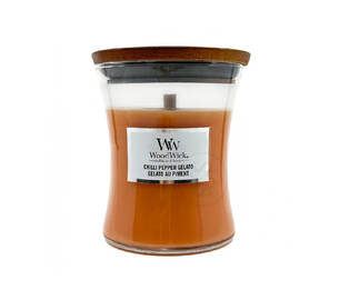 Ароматическая свеча с красным перцем и ванилью WOODWICK Medium Chilli Pepper Gelato 85 г