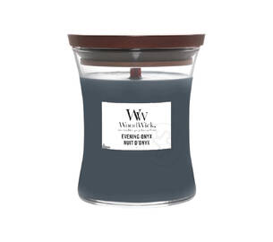 Ароматическая свеча с ароматом черной орхидеи и сандалового дерева WOODWICK Evening Onyx 85 г