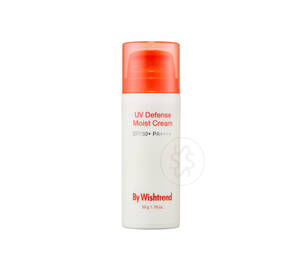 Зволожуючий сонцезахисний крем з пантенолом BY WISHTREND UV Defense Moist Cream SPF 50+ PA++++ 50 мл