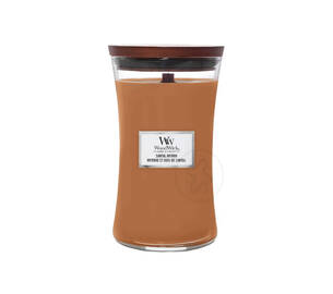 Ароматична свічка з нотами червоного дерева, евкаліпта та амбри WOODWICK Santal Myrrh 609 г