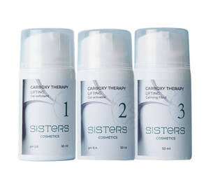 Набір неінвазивної карбокситерапії для сяяння шкіри SISTERS COSMETICS Carboxy Therapy Lifting 3 х 50 мл