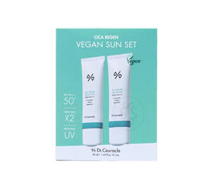 Набір сонцезахисних кремів DR. CEURACLE Cica Regen Vegan Sun Set SPF 50+ PA++++ 