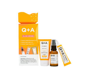 Подарунковий набір для сяяння шкіри Q+A Glow Heroes Gift Set