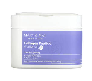 Набір тканинних масок для обличчя MARY&MAY Collagen Peptide Vital Mask 30 шт