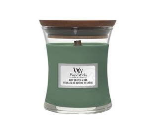 Ароматична свічка з нотами м'яти та дуба WOODWICK Mint Leaves and Oak 85 г