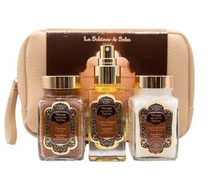 Набір для тіла з ароматом амбри, ванілі та пачулі  LA SULTANE DE SABA Ayurvedique