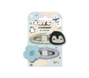 Заколки для волос INVISIBOBBLE Snap Clip Kids Polar Penguin 2 шт