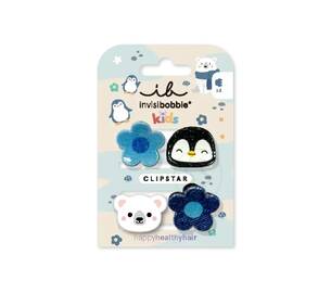 Набор заколок для волос INVISIBOBBLE Clipstar Kids Polar World 4 шт