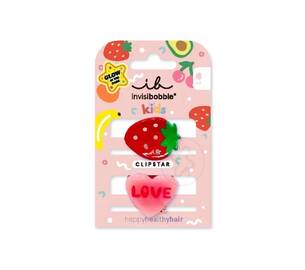 Заколки для волос INVISIBOBBLE Clipstar Kids Glow Frutti Strawberry 2 шт
